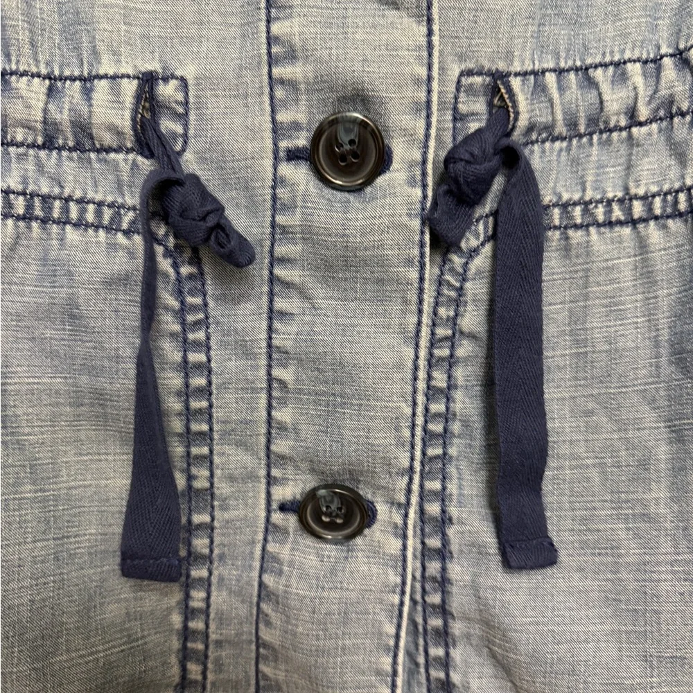 Talbots CLASSIC FIELD JACKET - lyocell cotton linen / size XS - chambray/blue - Picture 6 of 11